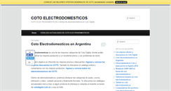 Desktop Screenshot of cotoelectrodomesticos.com